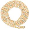 Nuragold 14K Massiccio Giallo Rosa Oro Bianco 2.3mm Stella D/C Valentino Catenina