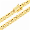 Nuragold 14K Oro Giallo 7.7mm Miami Cubana Collegamento Catena Leggero Collana Da 40.6cm