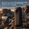 Custodia Silicone Progettata per Insta360 per x4 Air - Cover Nera Antiscivolo