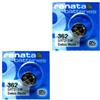 Renata 2x RENATA 362 SR721SW Batterie Orologio Ossido D'Argento 1.55V AG11