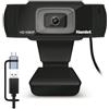 Hamlet HWCAM1080-CX WEBCAM CON MIC. + USB-C ADAPTER