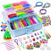 ROSHUKG 45 colori Elastici per Braccialetti con Contenitore a 3 Strati, Kit per