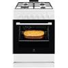ELECTROLUX LKK620010W CUCINA 60 CM FORNO ELETTRICO VENTILATO 4 FUOCHI GAS CLAS