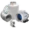 blauberg Kit Aspiratore Aria + Filtro Carboni Anti Odore Ø10cm 187 m3/h Blauberg