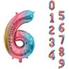 Trimming Shop Giant Number Foil Balloons Trimming Shop 0-9 16" 32" 40" Elio Aria Festa
