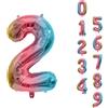 Trimming Shop Giant Number Foil Balloons Trimming Shop 0-9 16" 32" 40" Elio Aria Festa