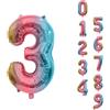 Trimming Shop Giant Number Foil Balloons Trimming Shop 0-9 16" 32" 40" Elio Aria Festa