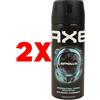 AXE 2 X AXE Deodorante Spray Apollo con Salvia e Legno di Cedro 150 ml
