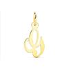 FMF Pendente Oro 18K 750 Mls. Iniziale 12X9 MM. Lettera G