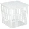 Neolab 1 3125 cestino di plastica con coperchio, 229 mm x 229 mm x 229 mm