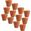 12 mini vasi di terracotta per piante, piccoli vasi di terracotta, piccoli mini