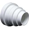 Connettore Plastica per Riduttori Estrattore Ventilatori 80mm 100mm 120mm