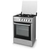 STAYLUX Cucina Staylux 4 Fuochi a gas Forno elettrico 60x60cm LF66GE-40F GREY/BLACK