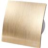 Awenta 125mm Ventilatore Scarico Con Coda Silenzioso Escudo Oro Parete Copertura Bagno