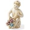 Capodimonte Statuina in Porcellana Cherubino Cornucopia Capodimonte Statuetta Bambino