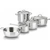 Barazzoni Cuocimania Batteria 9 Pezzi, Acciaio Inox 18/10. Made in Italy.