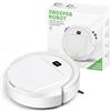 Robot Aspirapolvere 22,5x22,5x6cm per Capelli Animali Domestici per polvere