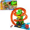 T Rex Battaglia Infuocata con macchinina in Scala 1:64 Set di piste alte 45,7 cm