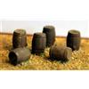 Langley 6 x Barili In Legno Da 50 Gallon Scala N Langley A86 Kit Accessori
