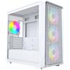 Montech X5M PC-Gehäuse, Midi-Tower, Micro-ATX, ARGB, Tempered Glass - weiß