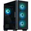 Zalman M4 PC-Gehäuse, Mini-Tower, mATX, RGB, Tempered Glass - schwarz