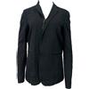 Robert Geller Giacca Nera Con Collo E Zip Da Uomo ROBERT GELLER #1024 S NWT