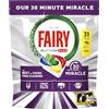 Fairy 30 Minuti Miracle Pastiglie Lavastoviglie, 155 Caps, Limone | Detersivo in Capsule, Nostro N.1 Contro Sporco Ostinato, Potente Anche nei Cicli Brevi, Potere Combinato dei 5 Gel, Giga Pack
