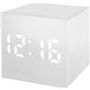 Bresser MyTime WAC - Radiosveglia con LED bianco dimmerabile, data e temperatura