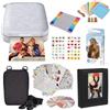 HP Sprocket. Stampante fotografica istantanea portatile 2x3 pollici Bianca Kit: Zink 20 Pack, album fotografico, custodia, pennarelli, set di adesivi., Bianco, Pacchetto Iniziale