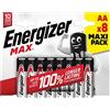 Energizer Max - Pile AA (pacco da 8) Batterie Alcaline 1,5V - potenza di lunga durata
