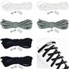 Elalove 6 Paia Lacci Elastici per Scarpe - Senza Nodo con Puntali in Metallo - Stringhe Elastiche per Sneakers Uomo e Donna - 105 cm - Confezione da 6 (Neri, Bianchi, Grigi)
