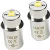 HQRP 2X HQRP 220-260LM Lampadine LED Per Torcia Maglite 2C 3C 2D 3D D30113730000