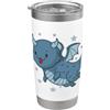dragon mythical creature fire fairy tale piccolo Drago volante mitico Creatura Fiaba Bicchiere termico in acciaio inox doppia parete