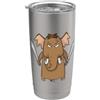 Mammoth Glacial Age Neanderthal Elephant Mammut con spada Bicchiere termico in acciaio inox doppia parete