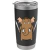 Mammoth Glacial Age Neanderthal Elephant Mammut con spada Bicchiere termico in acciaio inox doppia parete