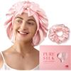 LitBear Cuffia da Notte per Donna in Seta di Gelso 100%, 6A 22 Momme, per