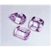 Loose Gemma Rosa Naturale Kunzite 10.00 KT / 3 Pz. Certificato Con Omaggio