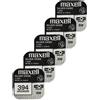 Maxell 5x Maxell 394 380 SR936SW Batterie Orologio Ossido Argento 1.55V
