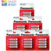 Panasonic 24x Panasonic AA LR6 1.5V Batterie Zinco Carbonio Per Telecomandi E Orologi