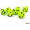 Chessex Cubo - Mega Vortex - Luminoso Verde/Nero (7-Mega-Würfelset) - W6 Ca. 20mm