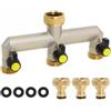 Divisorio da giardino da 3/4", Connettore per rubinetto in ottone con