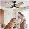 Airwit 106cm Ventilatore da Soffitto con Luce Pale Bifacciali, Silenzioso | Mont