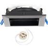 Aigostar Aigostar Portafaretto Incasso Quadrato Nero con Portalampada GU10 Allum