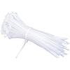 V-TAC 100 Fascette Plastica, Fascette Elettricista, Stringicavi Fascette Cavi Larga 3.5mm, Per Legare Fili Cavi (3.5X200mm, Bianco)