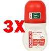 BOROTALCO 3 X Deodorante Roll-On Borotalco 50 ml con Profumo Fresco Intensivo