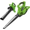Greenworks Soffiatore Aspiratore Senza Fili 40V GD40BV - Solo Corpo Macchina