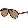 Tom Ford Occhiali da sole Tom Ford FT1211 avana/marrone 65-5-140 mm con custodia nuovi