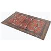 Comart Tappeto Arredo 180x230 Soggiorno Rosso - Stile Persiano - Resistente - 8 mm sp