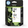 HP 302 Nero e Tricromia, X4D37AE, Confezione da 2 Cartucce Originali, Compatibil