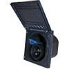 HABA Presa Esterna corrente 220V Spina CEE ad Incasso Fissa Nera Haba Camper